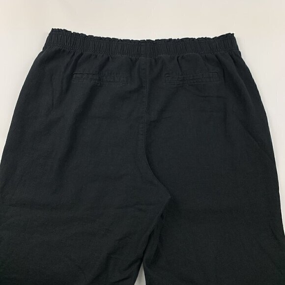 Old Navy Black Linen Blend Wide Leg Cropped Pant XL - Picture 7 of 7